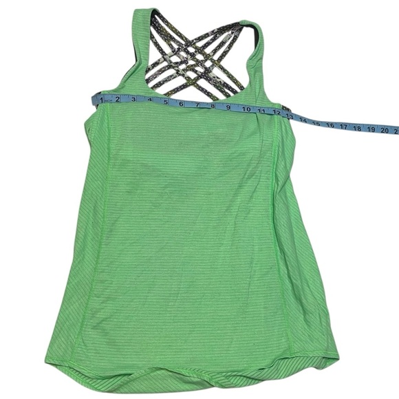 Lululemon Wild Tank Pistachio green Floral Sport White Multi Workout Athletic 4 - Picture 5 of 14